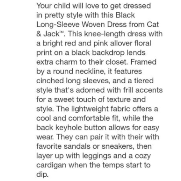 Girls' Long Sleeve Woven Dress Cat & Jack™ Dusty Violet Size L - Picture 3 of 8